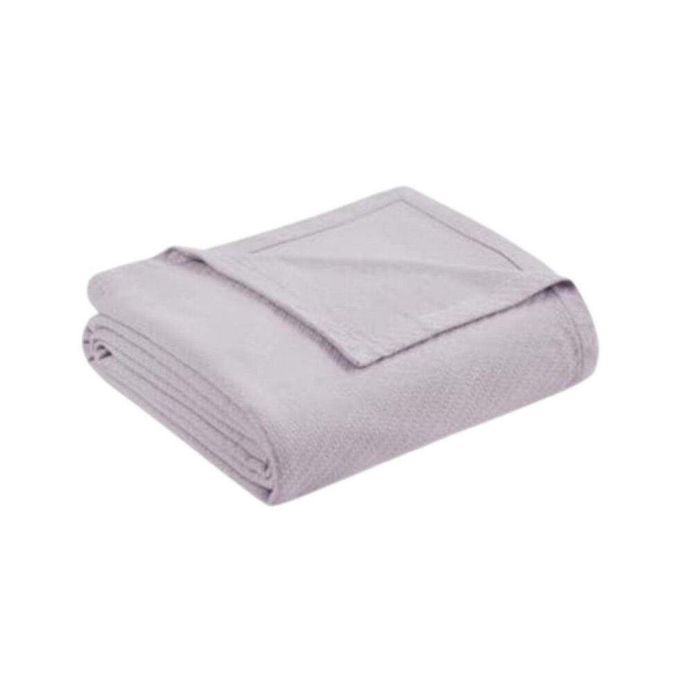 NWT Madison Park Cotton Comfort Blanket Breathable Lilac Purple Full / Queen - Picture 1 of 6